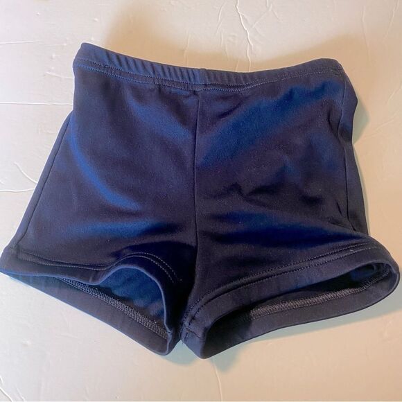 Alleson cheer spanx booty gymnastics tumbling dance shorts navy blue M 8-10 - Picture 1 of 5